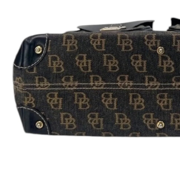 Dooney & Bourke Vintage Shadow Mono Canvas Anniversary Signature Satchel - Picture 7 of 15